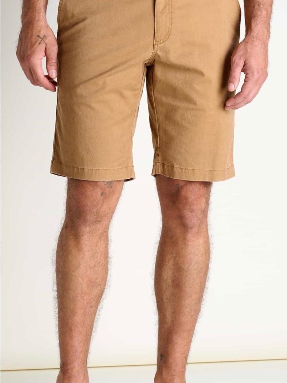 Toad&Co Men's Mission Ridge Flat Front Shorts in khaki